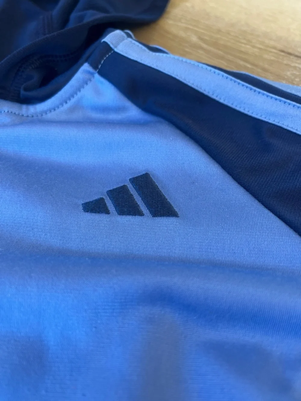 adidas Kids Blue & Navy Hooded Tracksuit Set